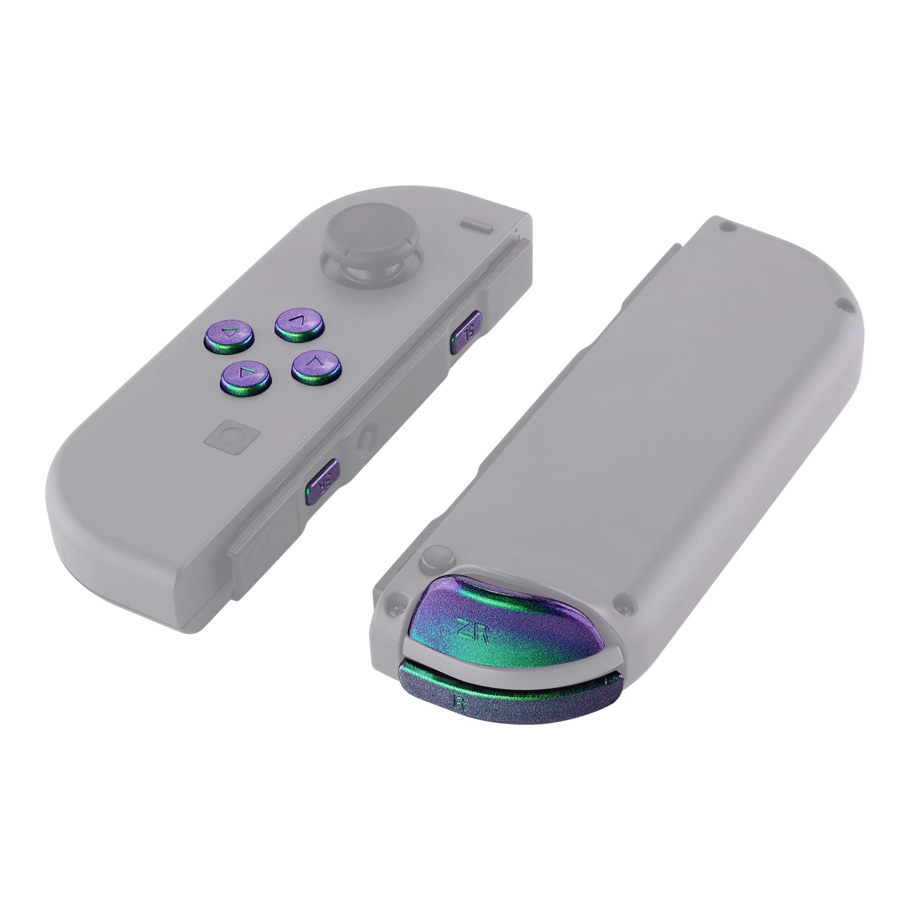 Amazon.com: eXtremeRate Green Purple Chameleon Glossy Replacement